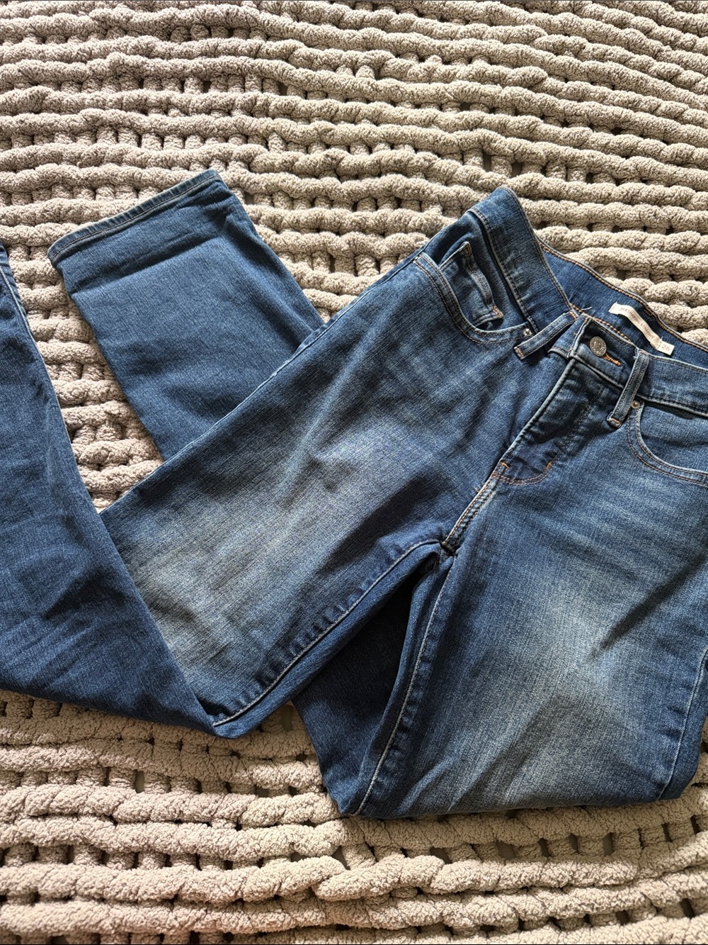 Levi’s Blue Denim Jeans - Classic Straight Fit